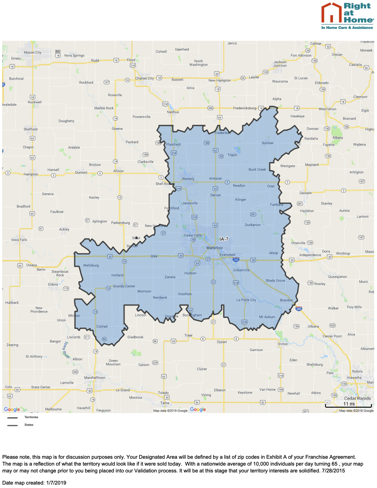 Right at Home Franchise Opportunity in Waterloo, IA