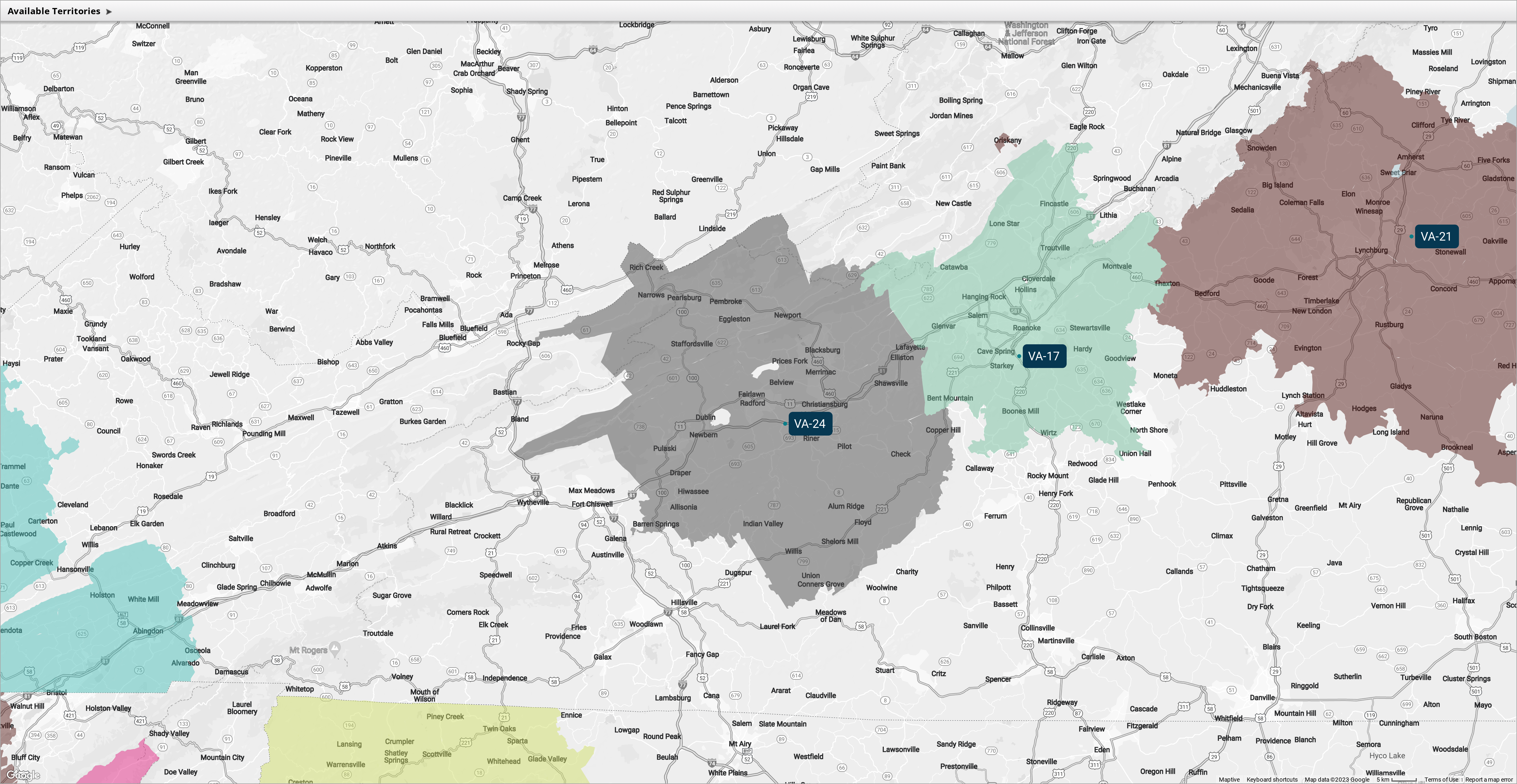 Blacksburg Va Zip Code Map United States Map