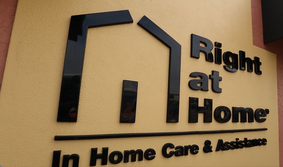 Right at Home Logo Sign